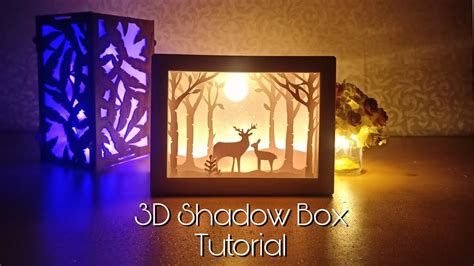 how to attach metal to shadow box|shadow box paper art tutorial.